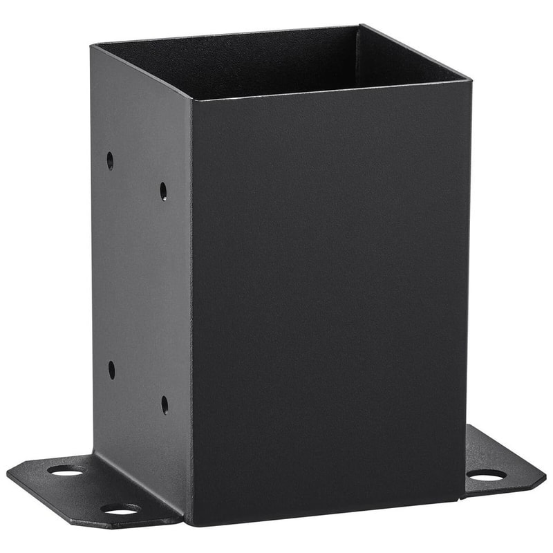 Heavy Duty Post Base Brackets Durable Wood Post Fence Anchors For Strong Support 0