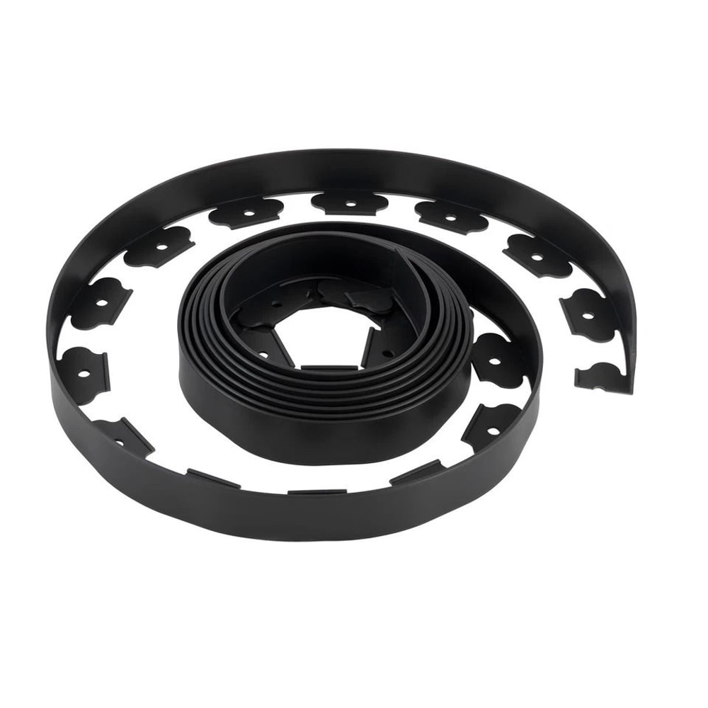 LShaped Plastic Garden Edging Durable NoDig Border For Lawn And Landscape 0