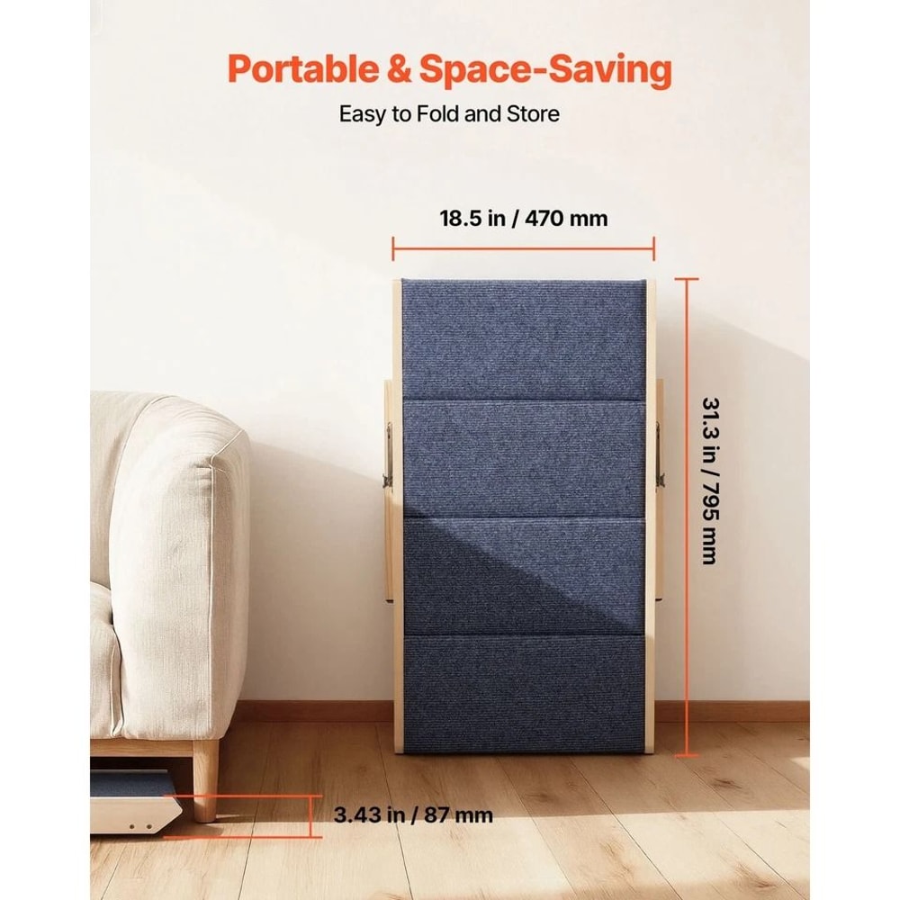 Wooden Pet Stairs For Dogs Heavy Duty Design Ideal For Beds Sofas 5