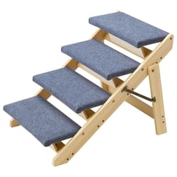 wooden pet stairs for dogs heavy duty design ideal for beds & sofas