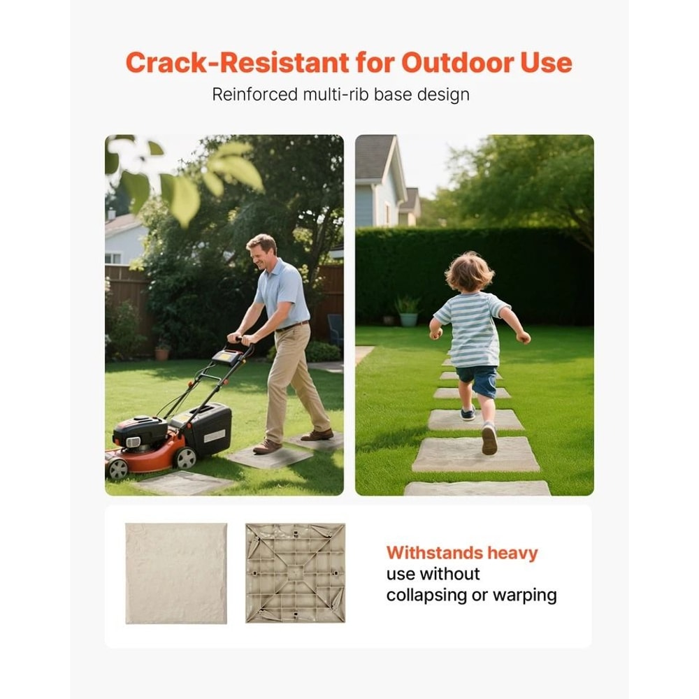 Decorative Beige Stepping Stones With Stakes Walkway Pavers 2