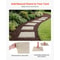 Decorative Beige Stepping Stones With Stakes Walkway Pavers 3