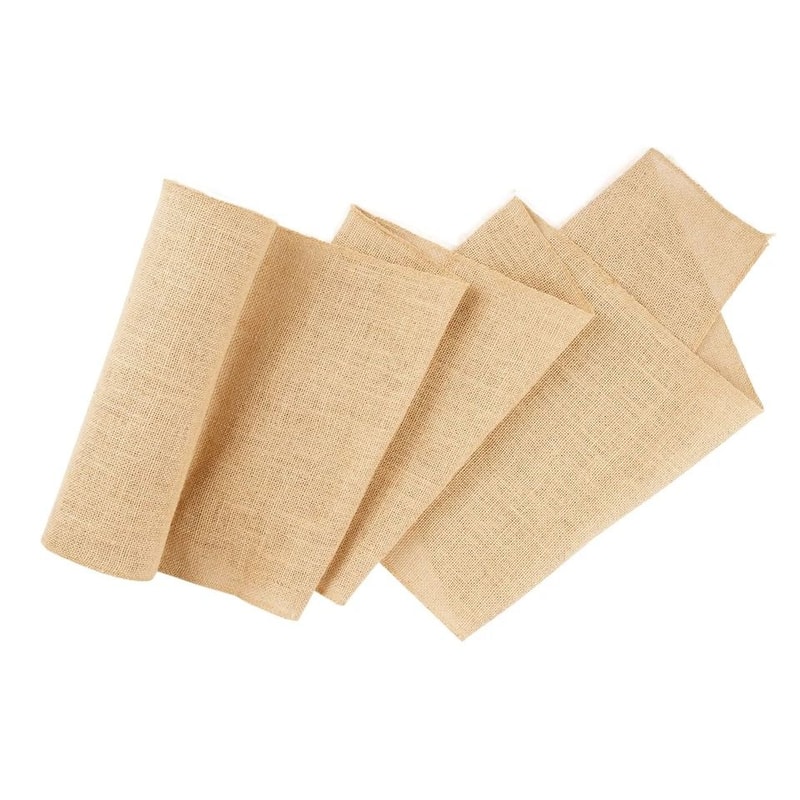 Natural Burlap Fabric Roll Tree Wrap For Crafts Garden Decorations 7