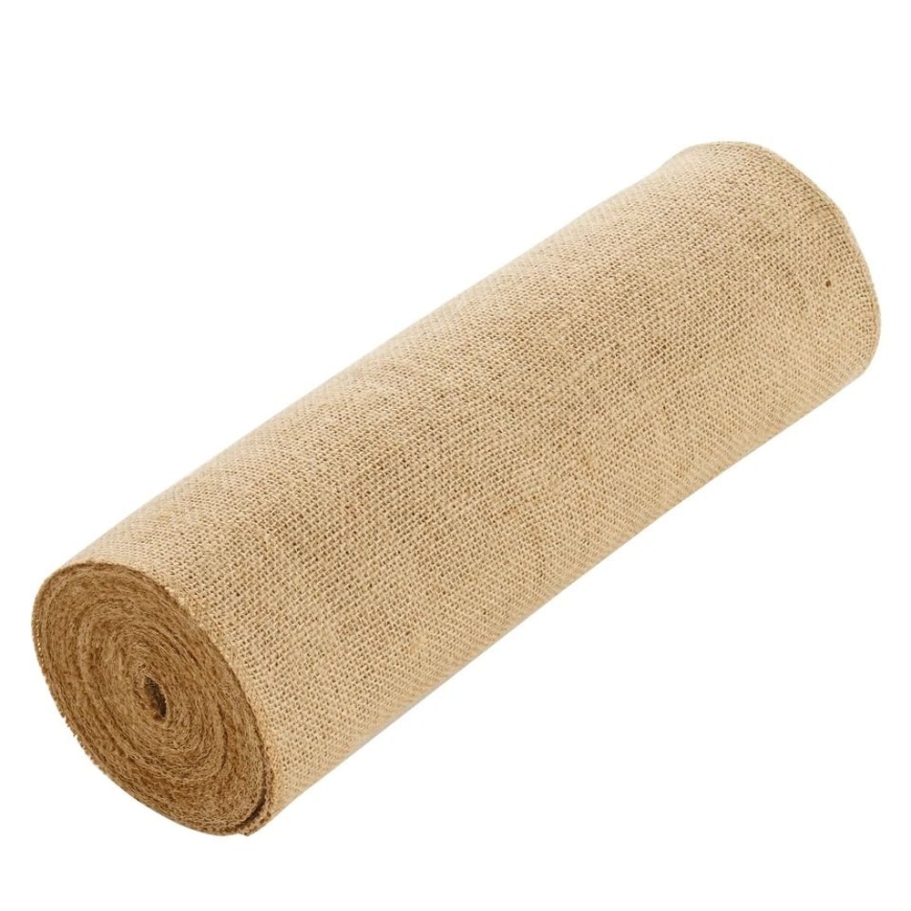 Natural Burlap Fabric Roll Tree Wrap For Crafts Garden Decorations 9