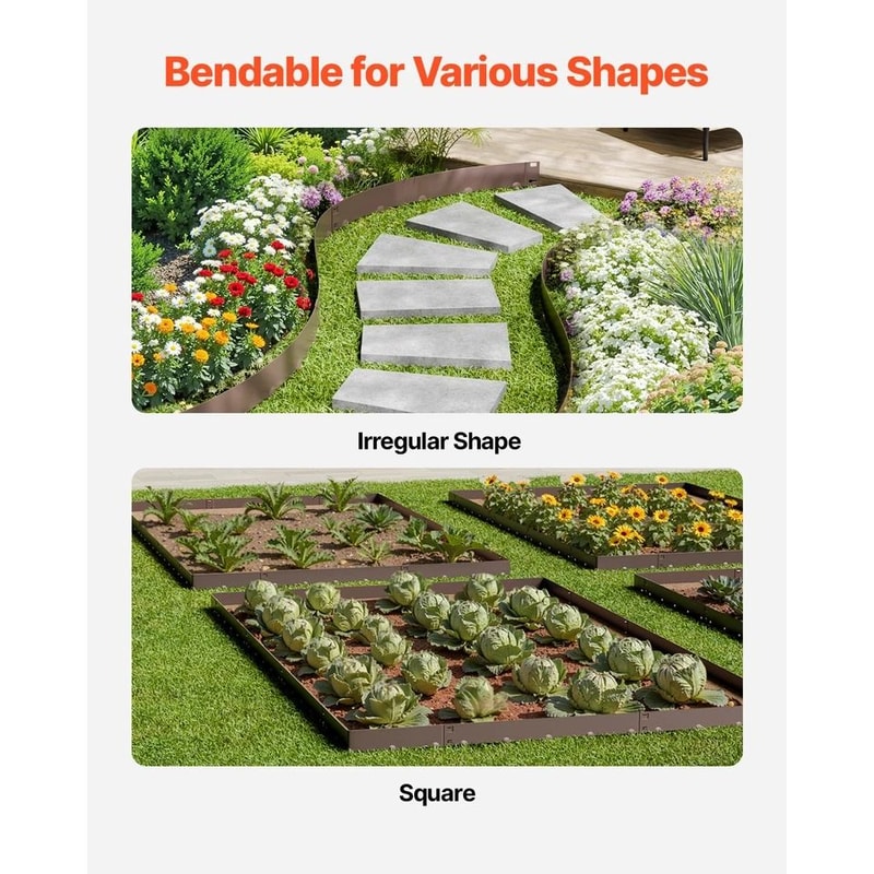 Steel Landscape Edging RustResistant Border For Gardens Landscaping 3