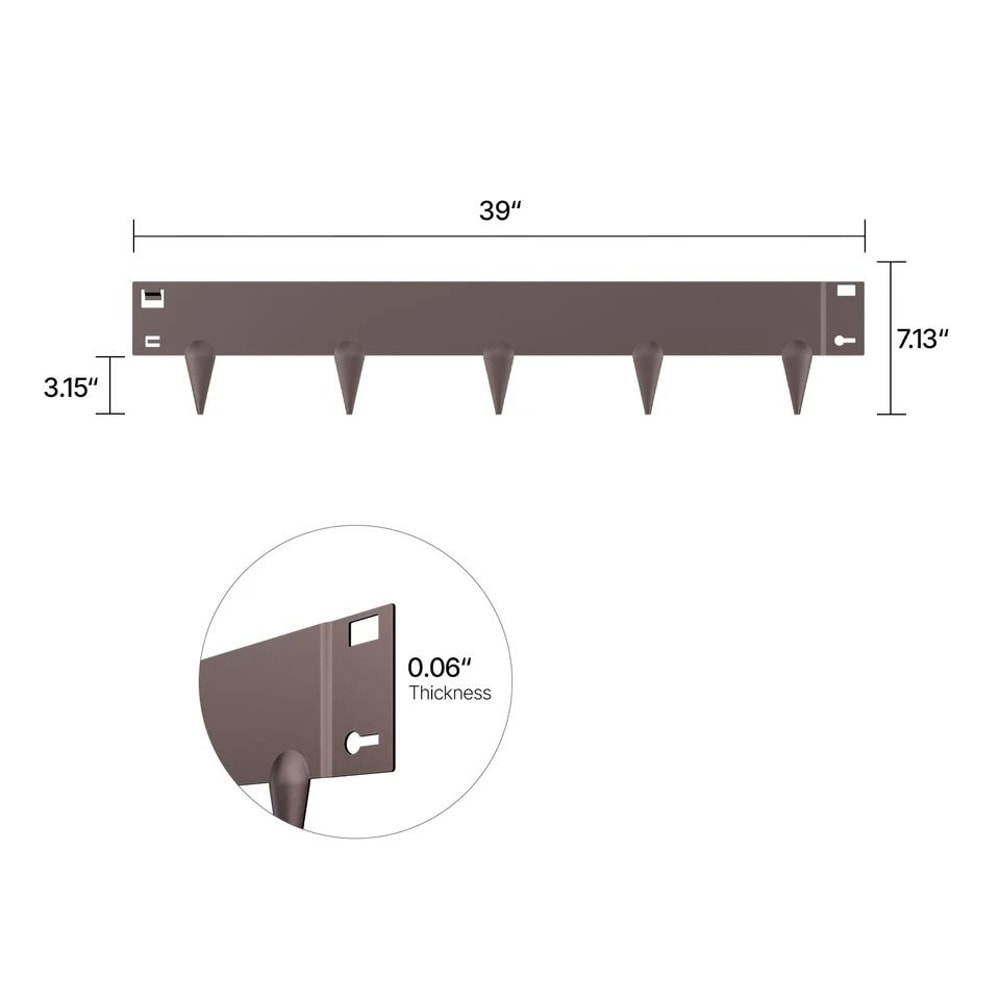 Steel Landscape Edging RustResistant Border For Gardens Landscaping 6