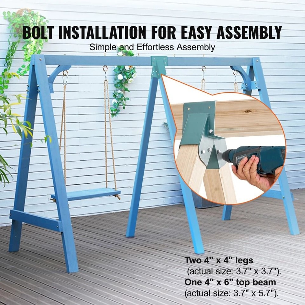 HeavyDuty AFrame Brackets For Swing Set With Mounting Hardware Stable EasytoInstall Frame Support 2