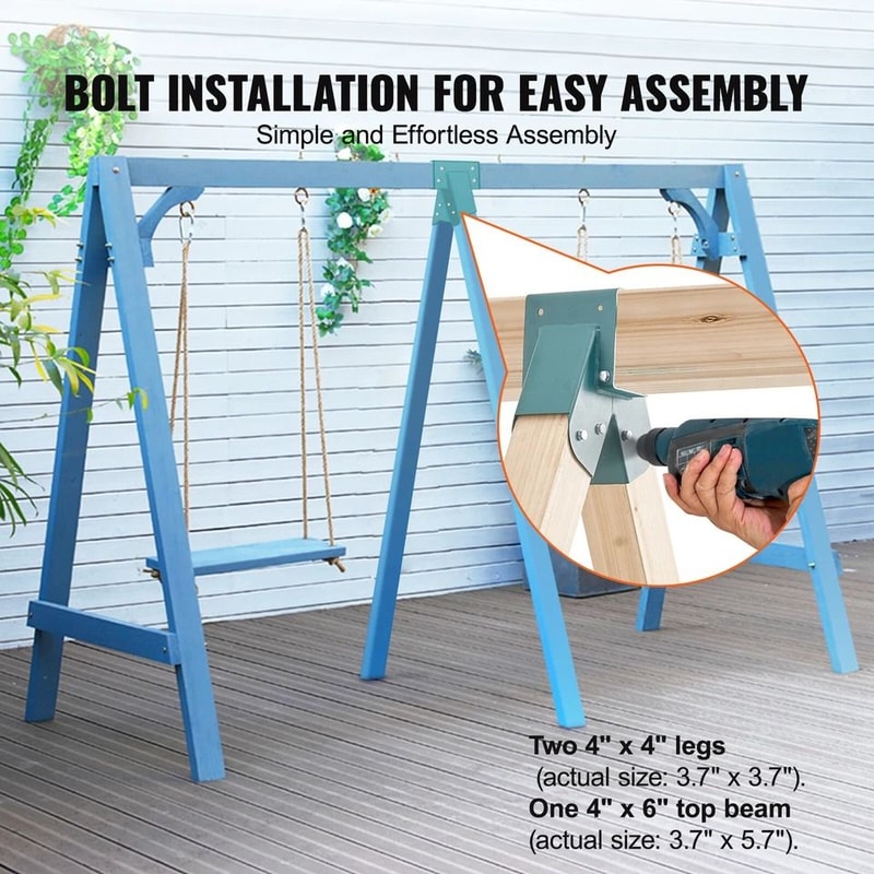 HeavyDuty AFrame Brackets For Swing Set With Mounting Hardware Stable EasytoInstall Frame Support 2