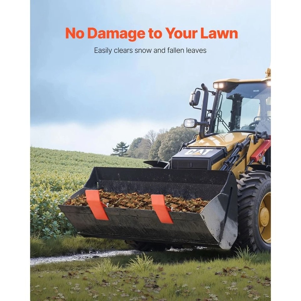 Heavy Duty Tractor Bucket Protector Orange Steel Edge Guards 1