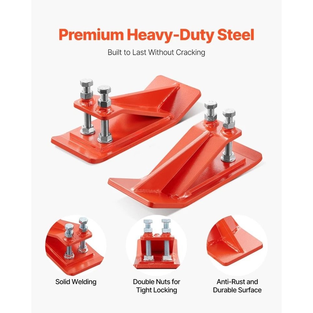 Heavy Duty Tractor Bucket Protector Orange Steel Edge Guards 2