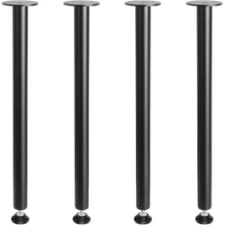 steel adjustable desk legs set of heavy-duty office table furniture, black