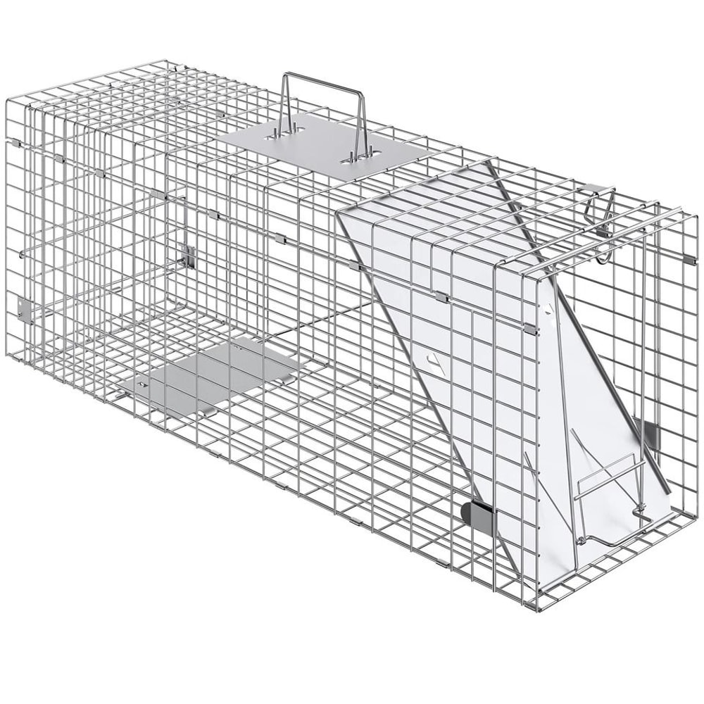 Live Animal Cage Trap Humane Trap For Cats Squirrels Mice More 7