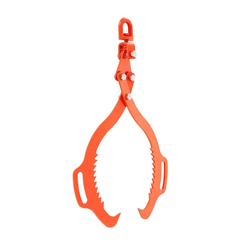 Solid Steel Log Lifting Tongs Swivel Grapple For Easy Log Lifting 0