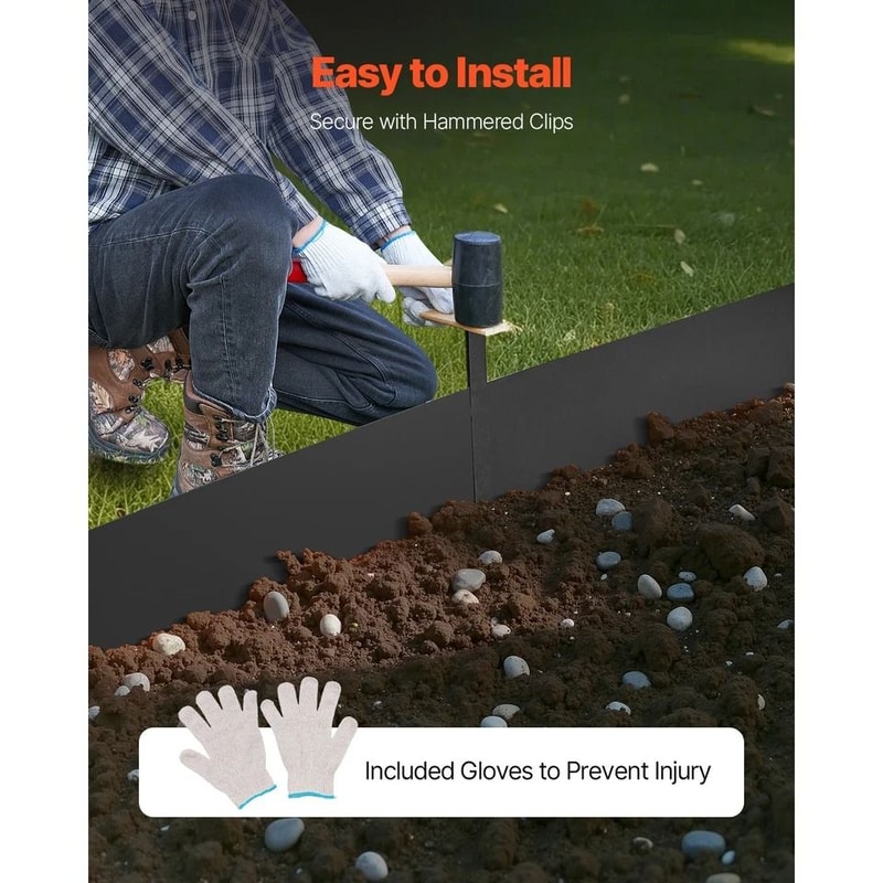 Steel Landscape Edging RustResistant Flexible Garden Border 3