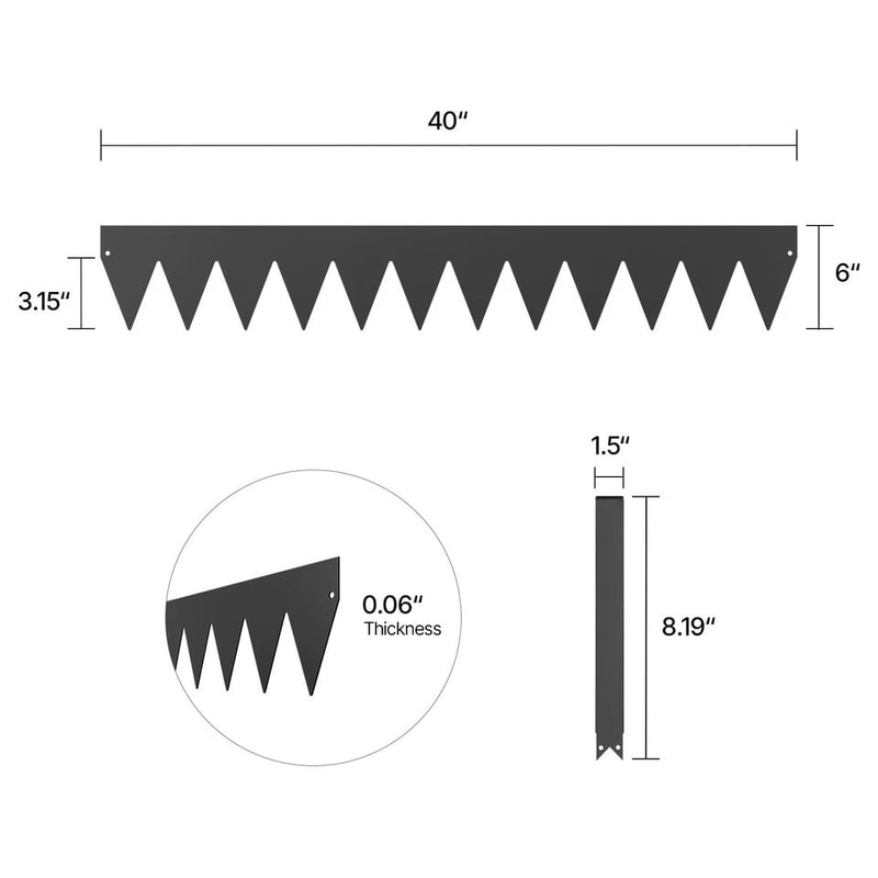 Steel Landscape Edging RustResistant Flexible Garden Border 5