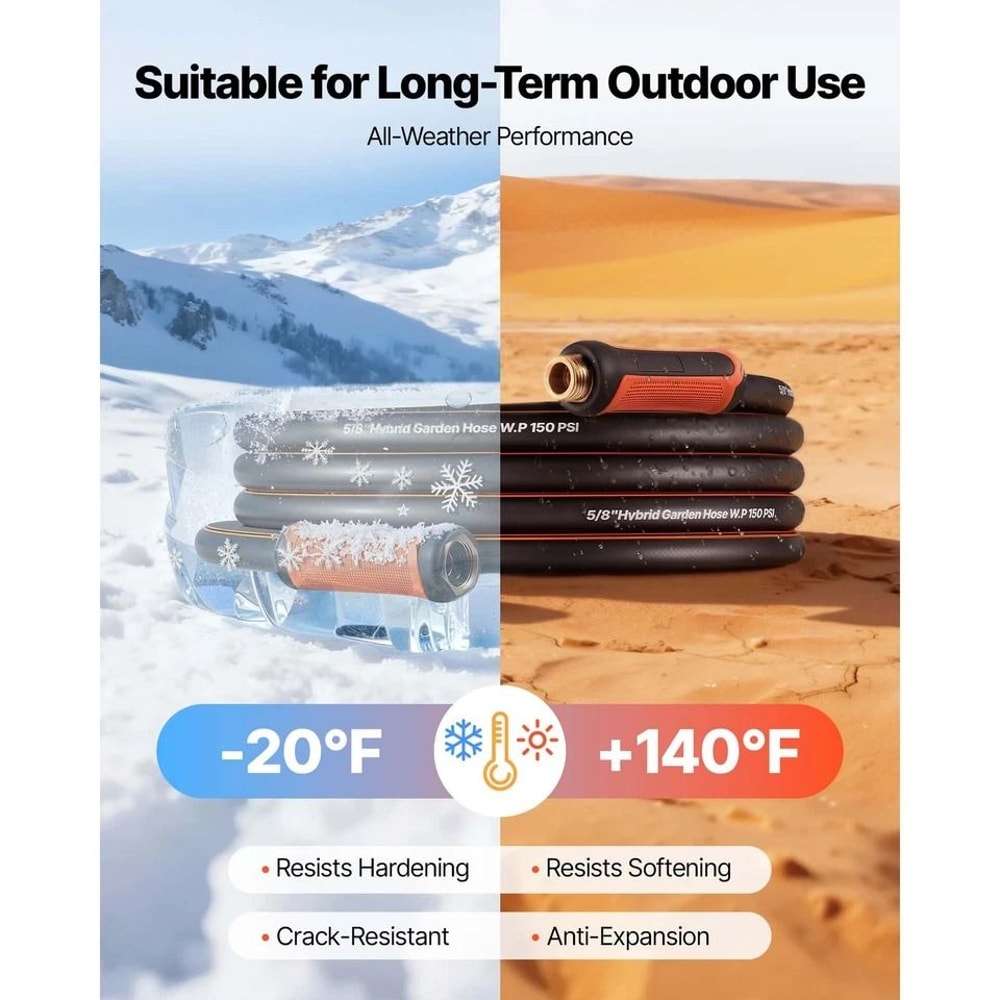 Rubber Water Hose With Fittings Durable Flexible Garden Hose For Outdoor Use 5