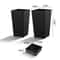 Tall Modern Black Planters WeatherResistant Pots For Indoor Outdoor Use 6