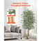 Artificial Ficus Tree Faux Silk Potted Indoor Plant For Home Office Decor 2