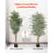 Artificial Ficus Tree Faux Silk Potted Indoor Plant For Home Office Decor 5