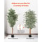 Artificial Ficus Tree Faux Silk Potted Indoor Plant For Home Office Decor 5