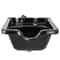 Black Square ABS Plastic Shampoo Bowl For Salon SPA Durable WallMounted Design For Ultimate Comfor 7