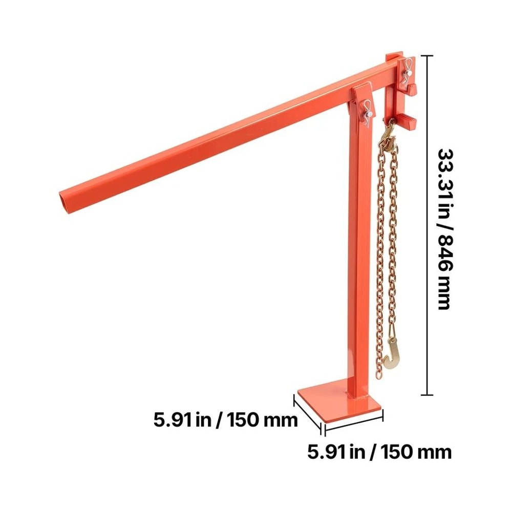 Post Puller With Lifting Chain Heavy Duty Fence Post Remover For Farm Garden Use 5
