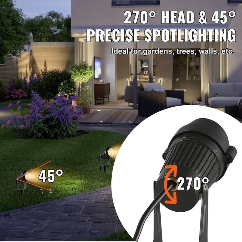 Low Voltage Outdoor LED Spotlights Waterproof For Landscape Lighting 2