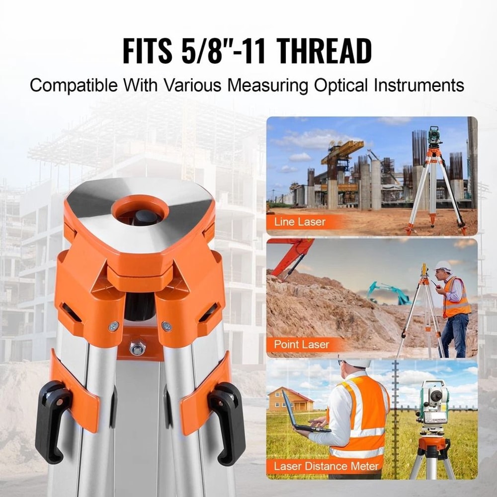 Laser Level Tripod Stand With Thread Adjustable Height 2