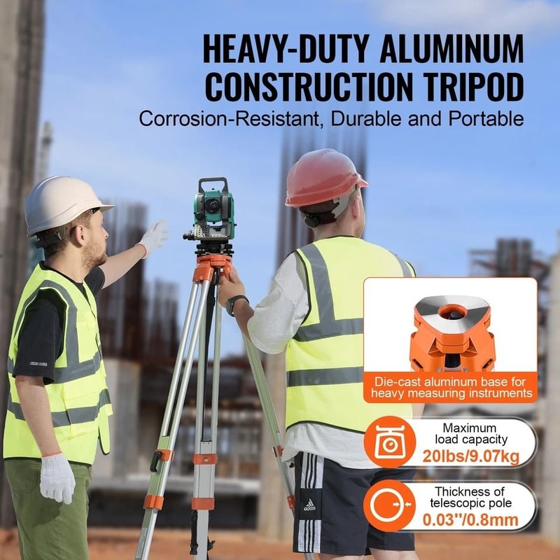 Laser Level Tripod Stand With Thread Adjustable Height 6