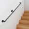 WallMounted Carbon Steel Pipe Staircase Handrail IndustrialStyle Safety Support For Stairs 0
