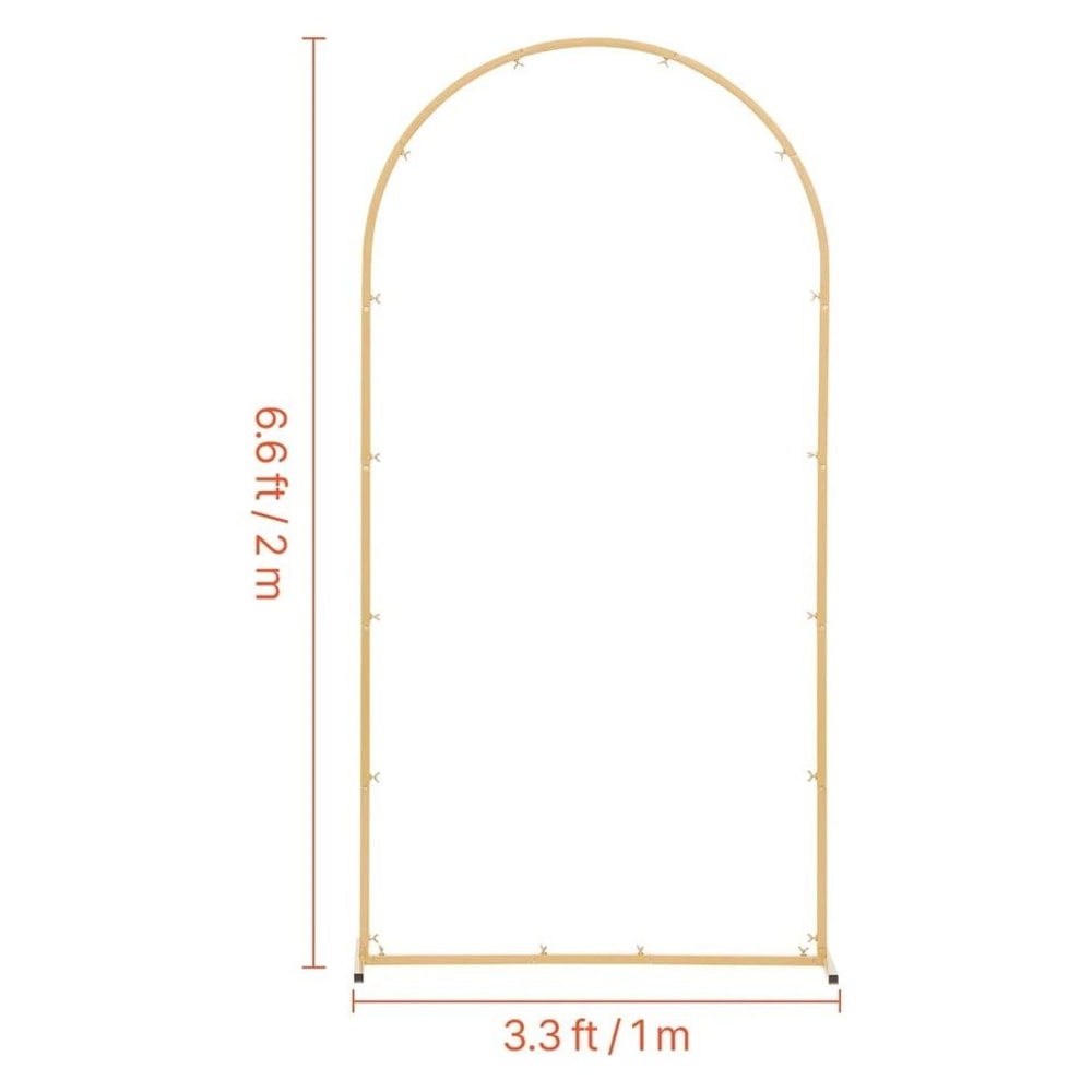 Elegant Gold Wedding Arch Backdrop Stand Metal Decor For Parties Weddings 6