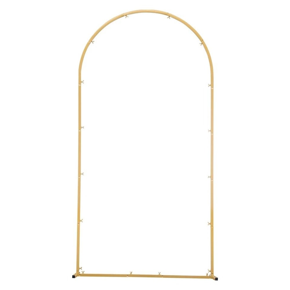Elegant Gold Wedding Arch Backdrop Stand Metal Decor For Parties Weddings 7