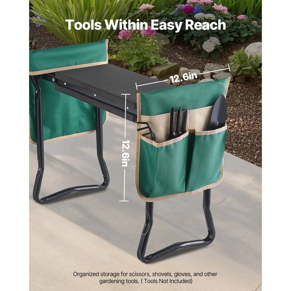 Garden Kneeler And Seat With EVA Pad Folding Garden Stool For Heavy Duty Use 4