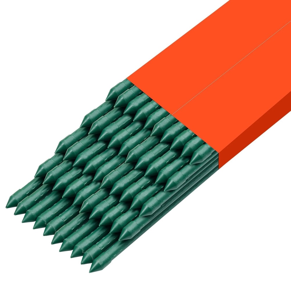 Durable Garden Stakes For Tomatoes Metal With Plastic Coating For Support 0