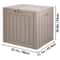 Resin Deck Box For Outdoor Storage Patio Organization WeatherResistant Sturdy Design 7