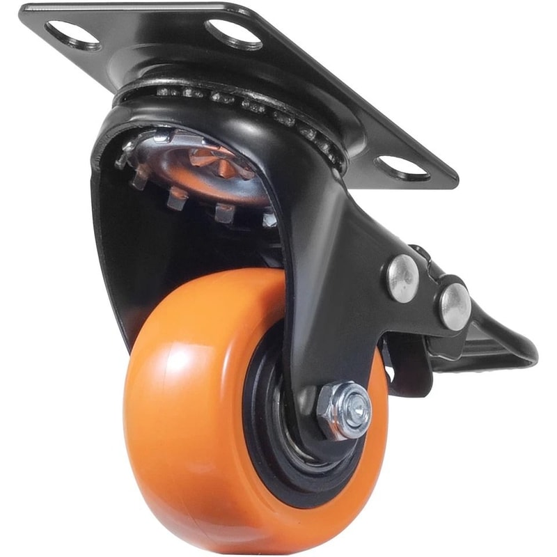 Heavy Duty Swivel Plate Casters With Locking Brake 0