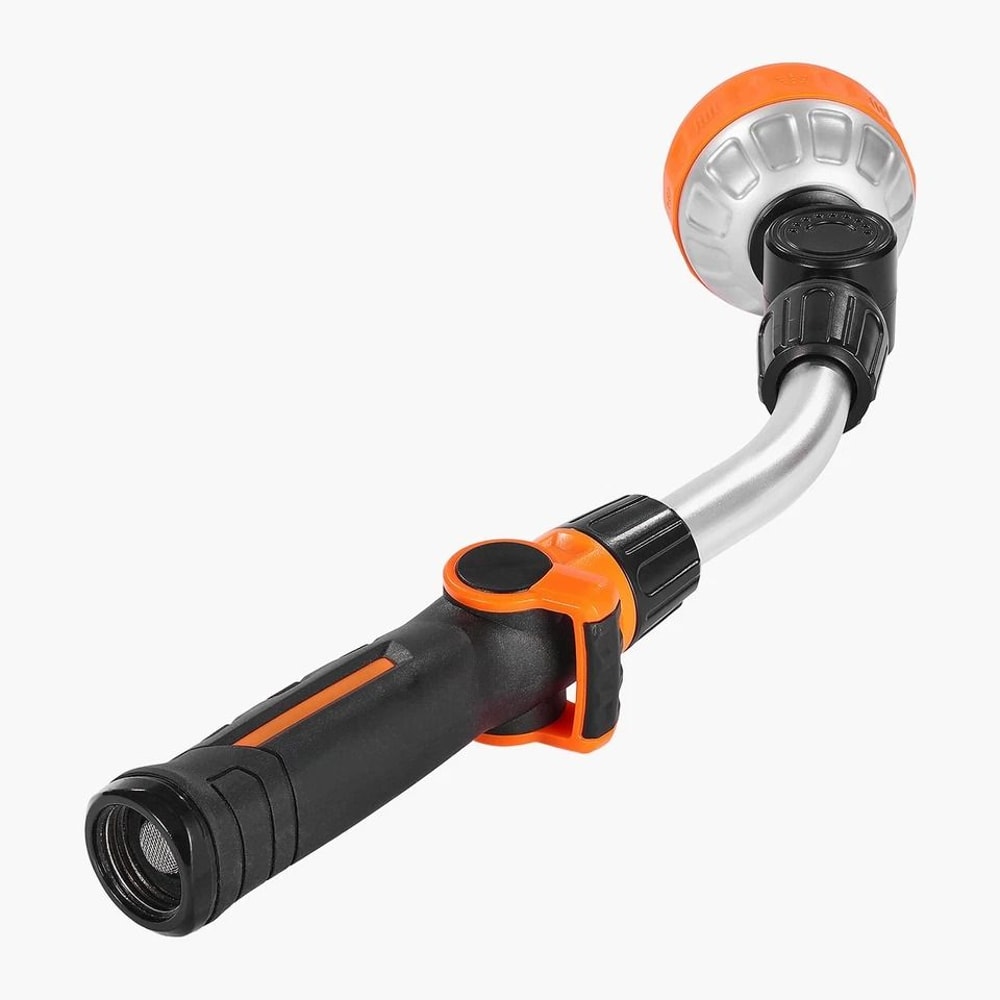 Heavy Duty Garden Hose Watering Wand With Spray Patterns Swivel Head 8