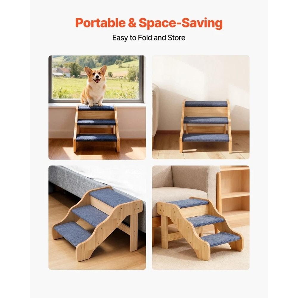 Wooden Pet Stairs For Large Dogs 4