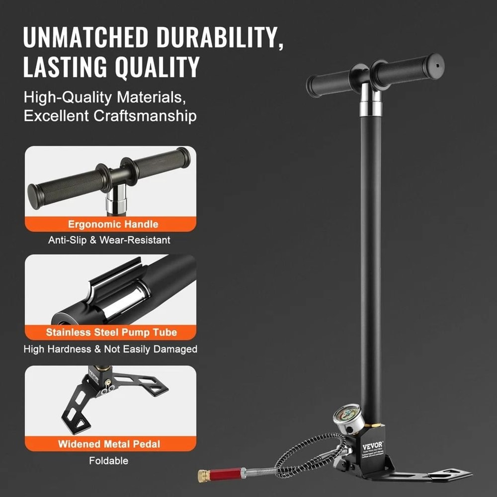 PCP Hand Pump Stage PSI HighPressure Air Rifle Pump 3