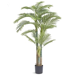 artificial golden cane palm tree lifelike indoor faux plant for home & office decor