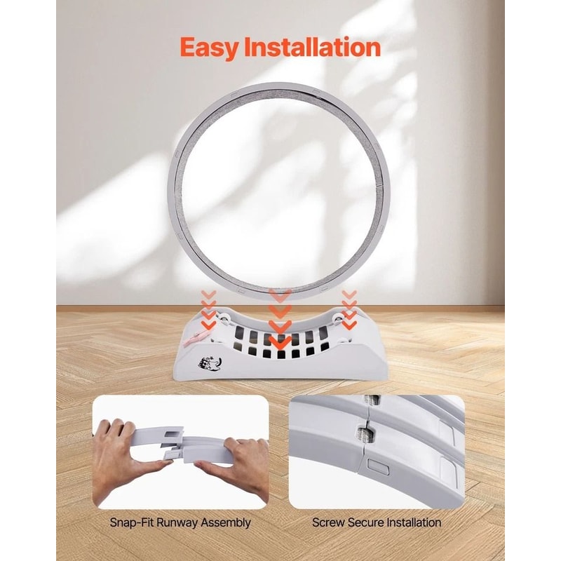 Cat Exercise Wheel Large Indoor Running Wheel Treadmill For Cats White 4