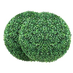 artificial topiary greenery balls with led lights for indoor & outdoor decor