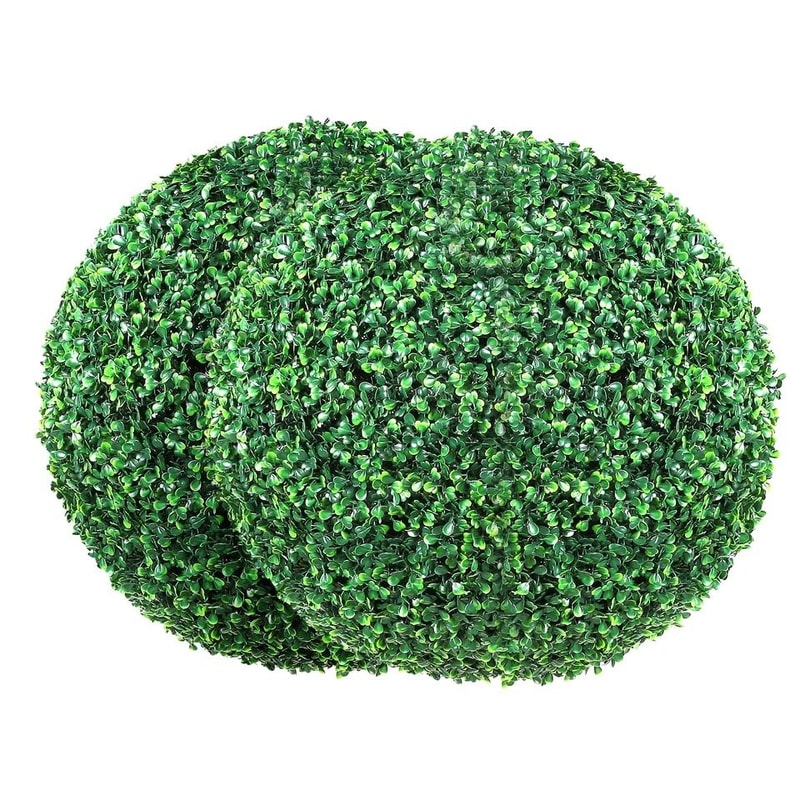 Artificial Topiary Greenery Balls With LED Lights For Indoor Outdoor Decor 0