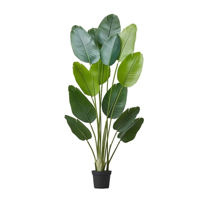 Artificial Birds Of Paradise Tree With Pot Faux Tropical Plant For Home Decor 7