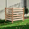 Wooden Privacy Fence For Air Conditioners Trash Bins Outdoor Equipment Panel WeatherResistant 1