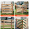 Wooden Privacy Fence For Air Conditioners Trash Bins Outdoor Equipment Panel WeatherResistant 4