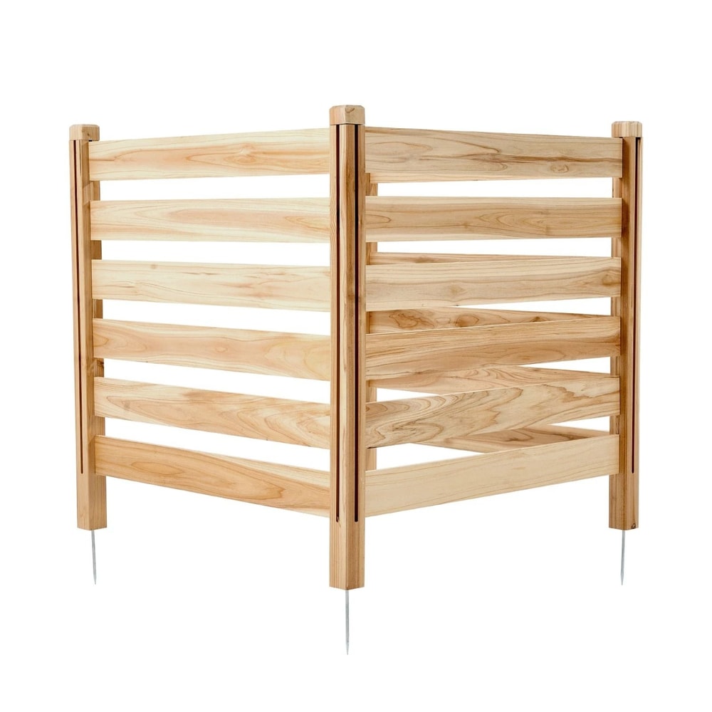 Wooden Privacy Fence For Air Conditioners Trash Bins Outdoor Equipment Panel WeatherResistant 7