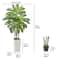 Artificial Dracaena Tree In Pot Faux Indoor Home Decor Plant For A Lush Green Ambience 6