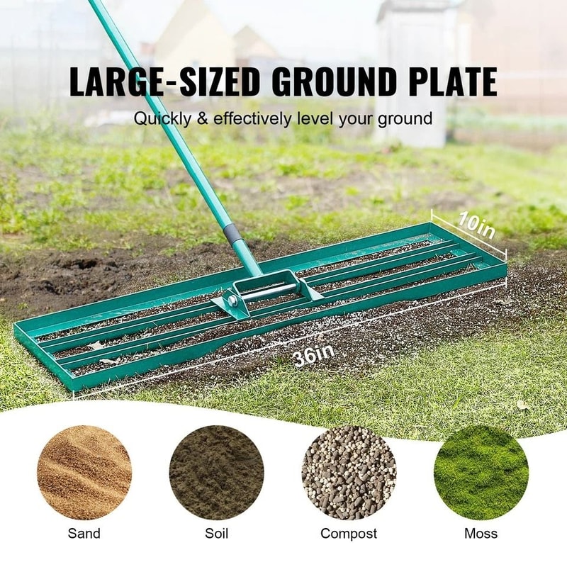 Lawn Leveling Rake With Steel Handle Lawn Tool For A Perfectly Even Yard 1