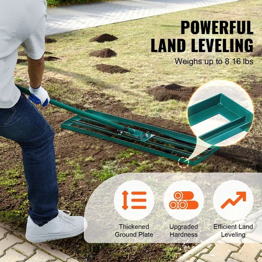 Lawn Leveling Rake With Steel Handle Lawn Tool For A Perfectly Even Yard 2
